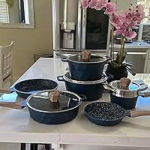 Induction Cookware Sets - 13 Piece Nonstick Cast Aluminum Pots